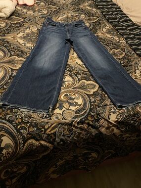 American Eagle Wide-Leg Women's Jeans in Dark Blue